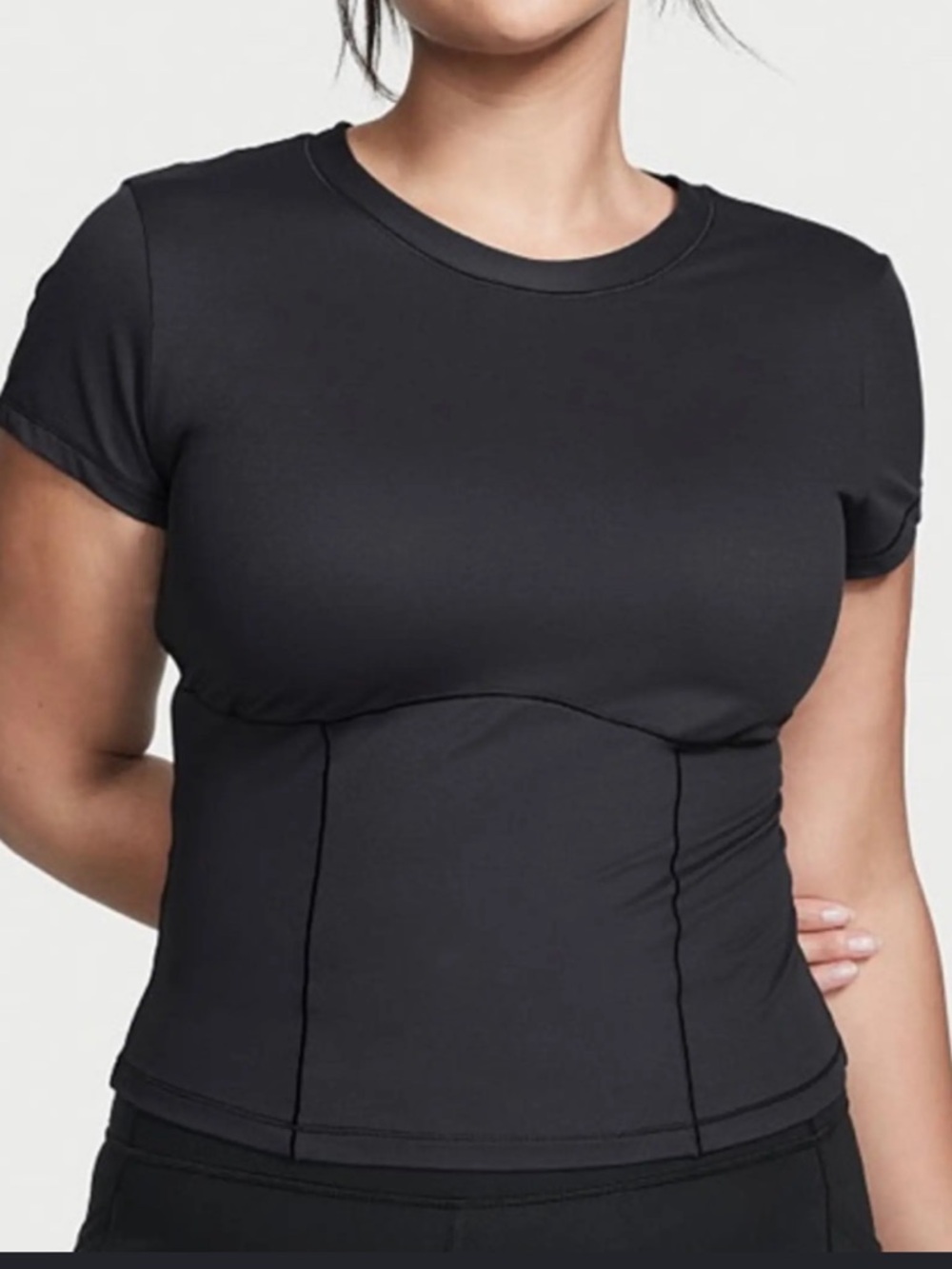 Victoria's Secret women’s black Short-Sleeve Crew Tee